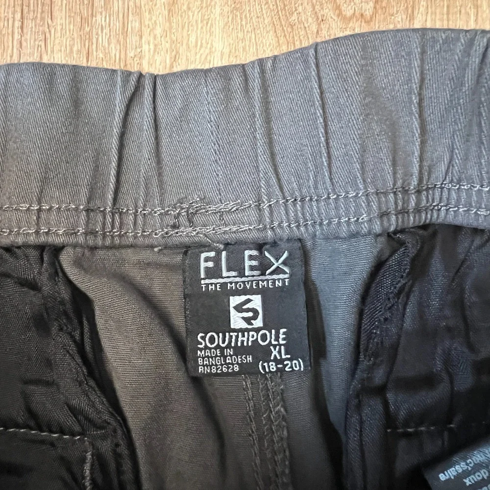 Southpole Boys Urban Minimal Utility Jogger Pants‎ Size XL 18–20 Charcoal Gray